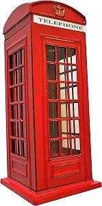 Скарбничка 2 UR DOOR Лондонська телефонна будка Цинк Union Jack 14x6 см - Фото 1