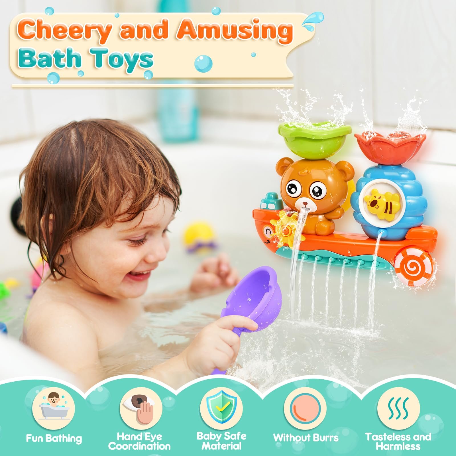 Іграшка для ванни Ведмідь для дітей, фото №5