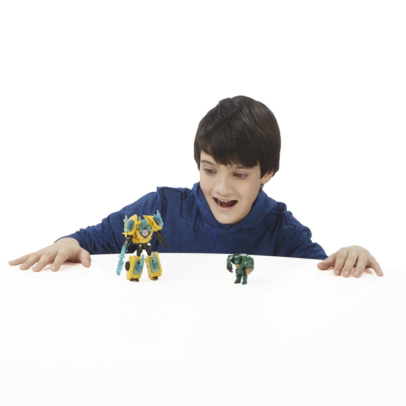 Transformers: Robots in Disguise Bumblebee против Major Mayhem Battle Packs, фото №9