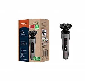 Електробритва Grundig ProClub MS 8130 BeardCare Sensor Wet & Dry Dark Matte Chrome/Red - Фото 1