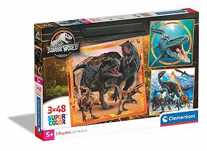 Пазл Clementoni Jurassic World 25314 3 x 48 елементів 32 x 22 cm для дітей від 5 років різнокольоровий - Фото 1