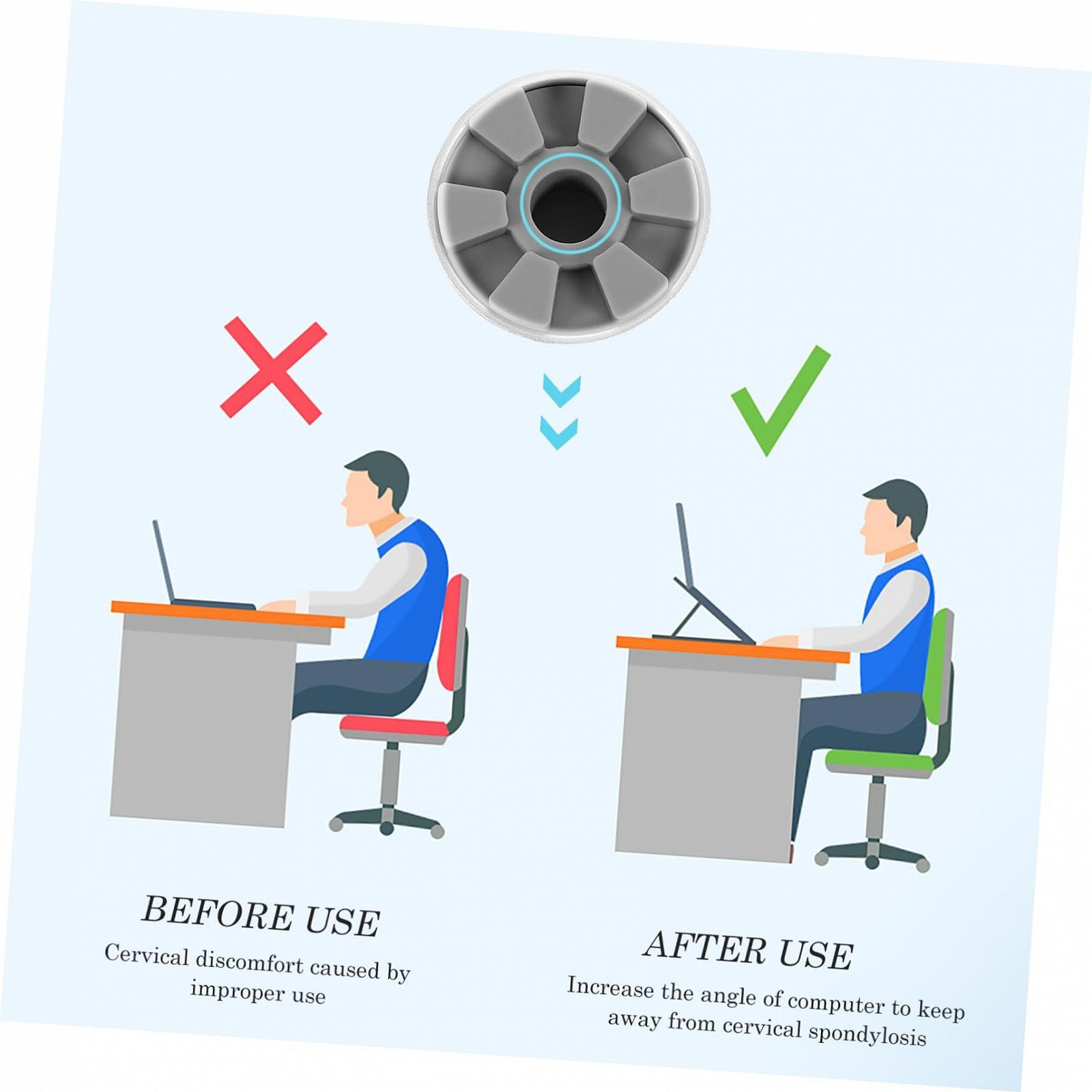 Підставка для ноутбука алюмінієва HOMSFOU, 2 шт., фото №4