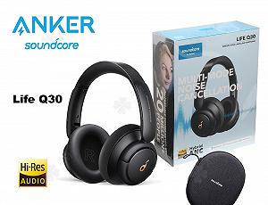Наушники Anker SoundCore Life Q30 Black Hi-Res Audio ANC BT5 40H NFC - Фото 1