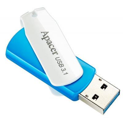 USB флеш-накопитель Apacer 16gb AH357 Blue USB 3.1 AP16GAH357U-1, фото №5