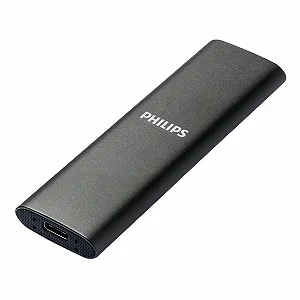 Внешний портативный SSD Philips 1 TB Ultra Slim SATA USB-C 540 MB/s Алюминиевый - Фото 1