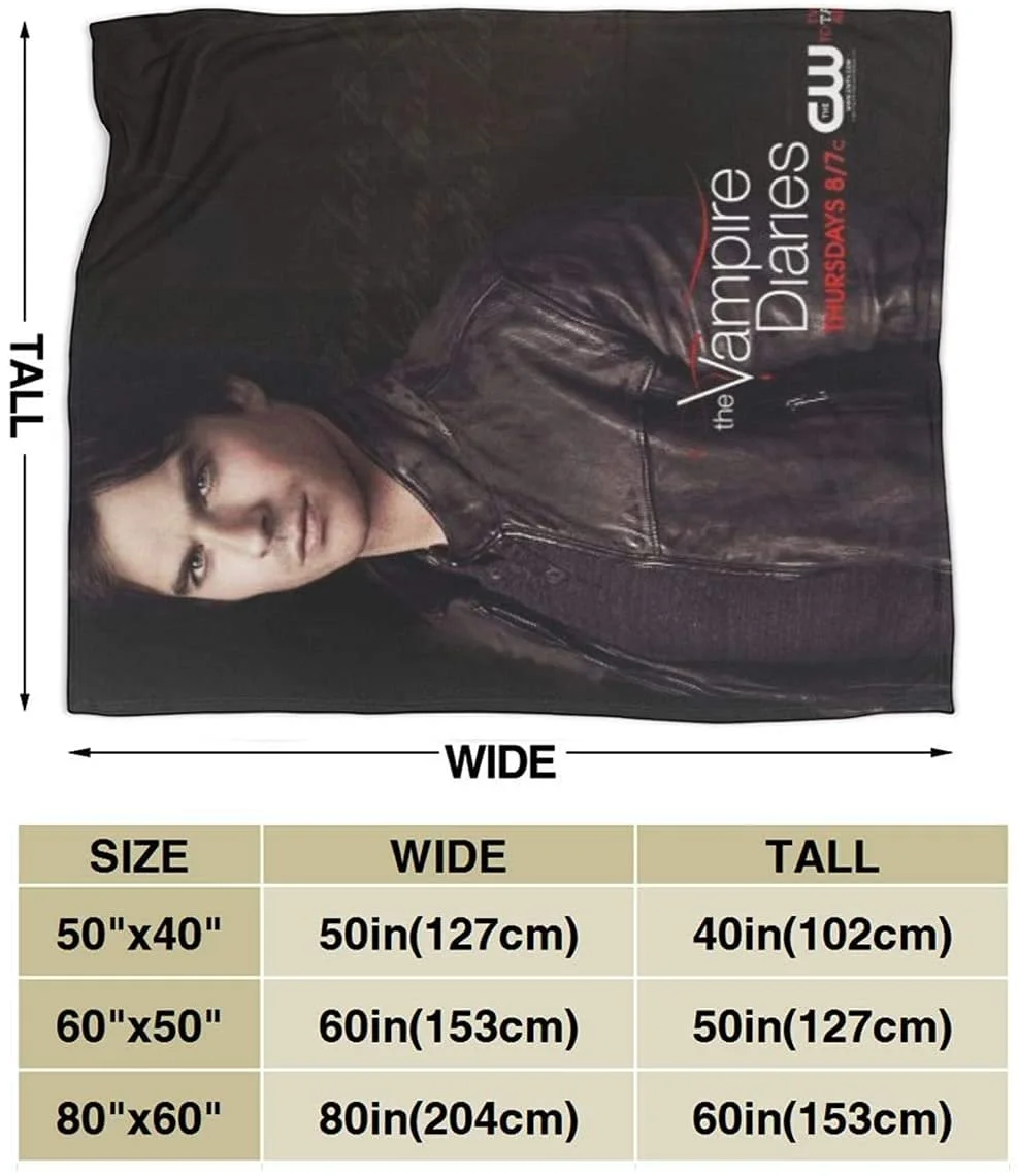 Покривало The Vampire Diaries YYXPDD Мікрофібра фланелева 204 x 153 см (80 x 60 дюймів) Terror-4, фото №4