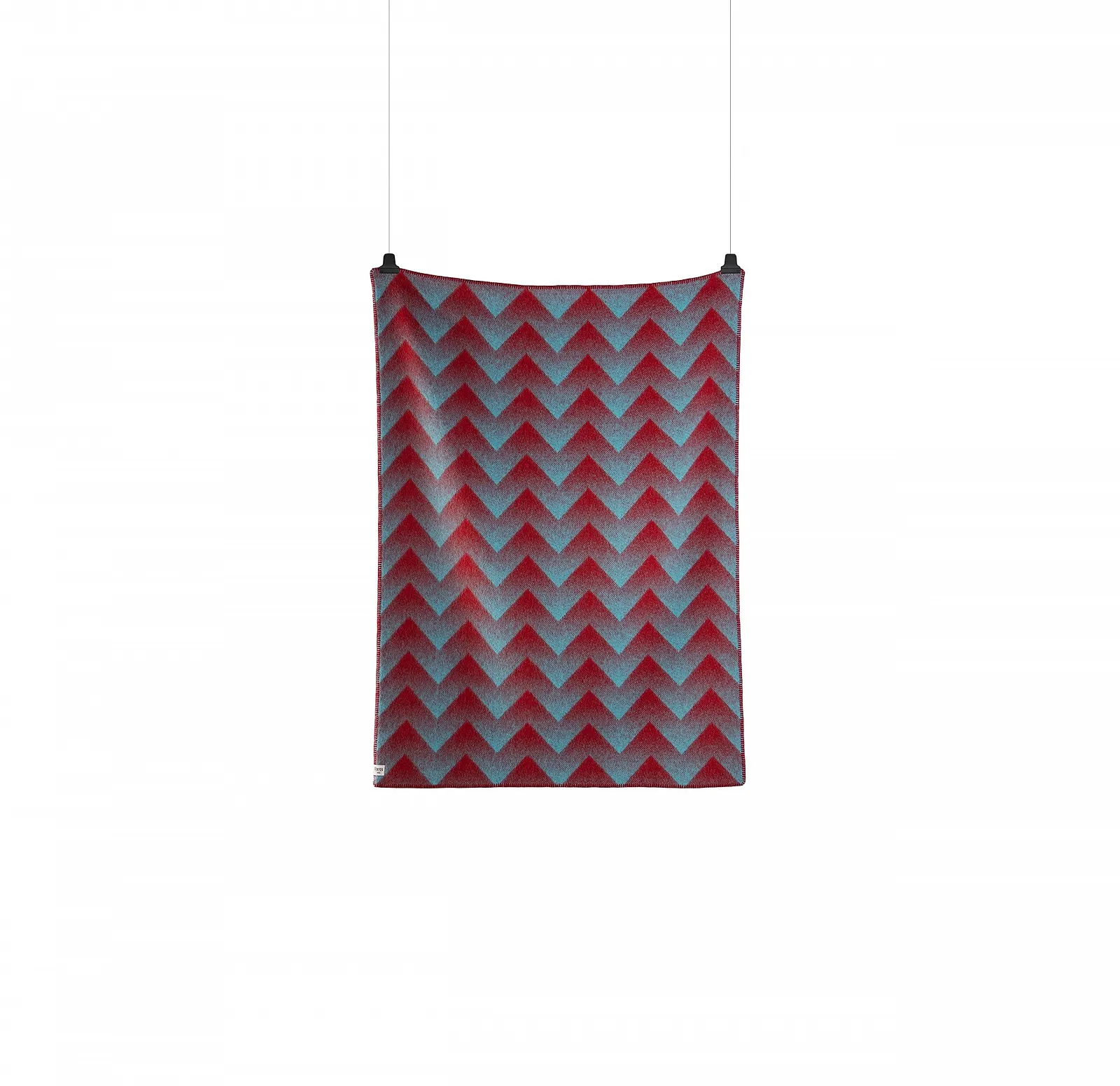 Плед Roros Tweed Lambswool Червоний/Синій (180 см x 130 см), фото №2