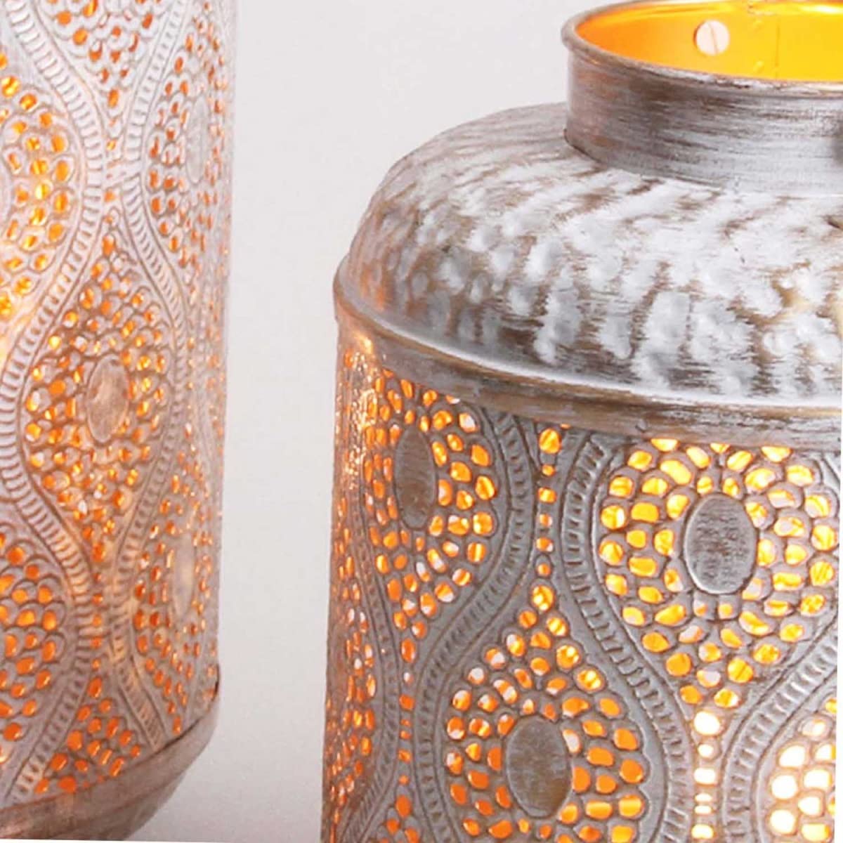 Ліхтар Casa Moro Suraya Малий Білий Золотий, фото №3 Ліхтар Casa Moro Suraya Малий Білий Золотий, фото №3