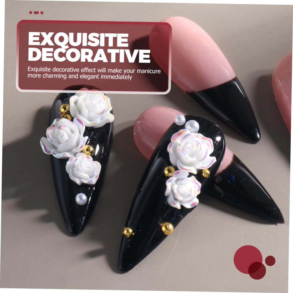 Прикраса для нігтів Квітка MERRYHAPY 2 коробки Аксесуари, фото №7 Прикраса для нігтів Квітка MERRYHAPY 2 коробки Аксесуари, фото №7
