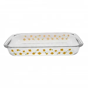 Форма для випікання Скляна прямокутна термостійка прозора - Фото 1