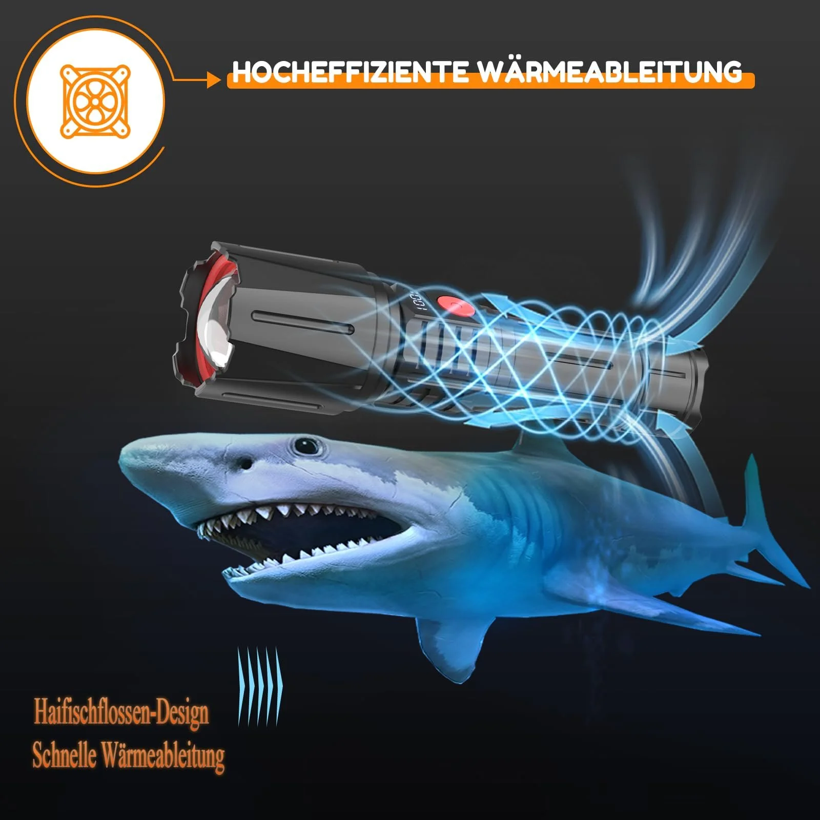 Ліхтар LED Акумуляторний 500 000 Люмен, LED Ліхтар Надзвичайно Яскравий Військовий, Дуже Яскраві Акумуляторні, фото №9