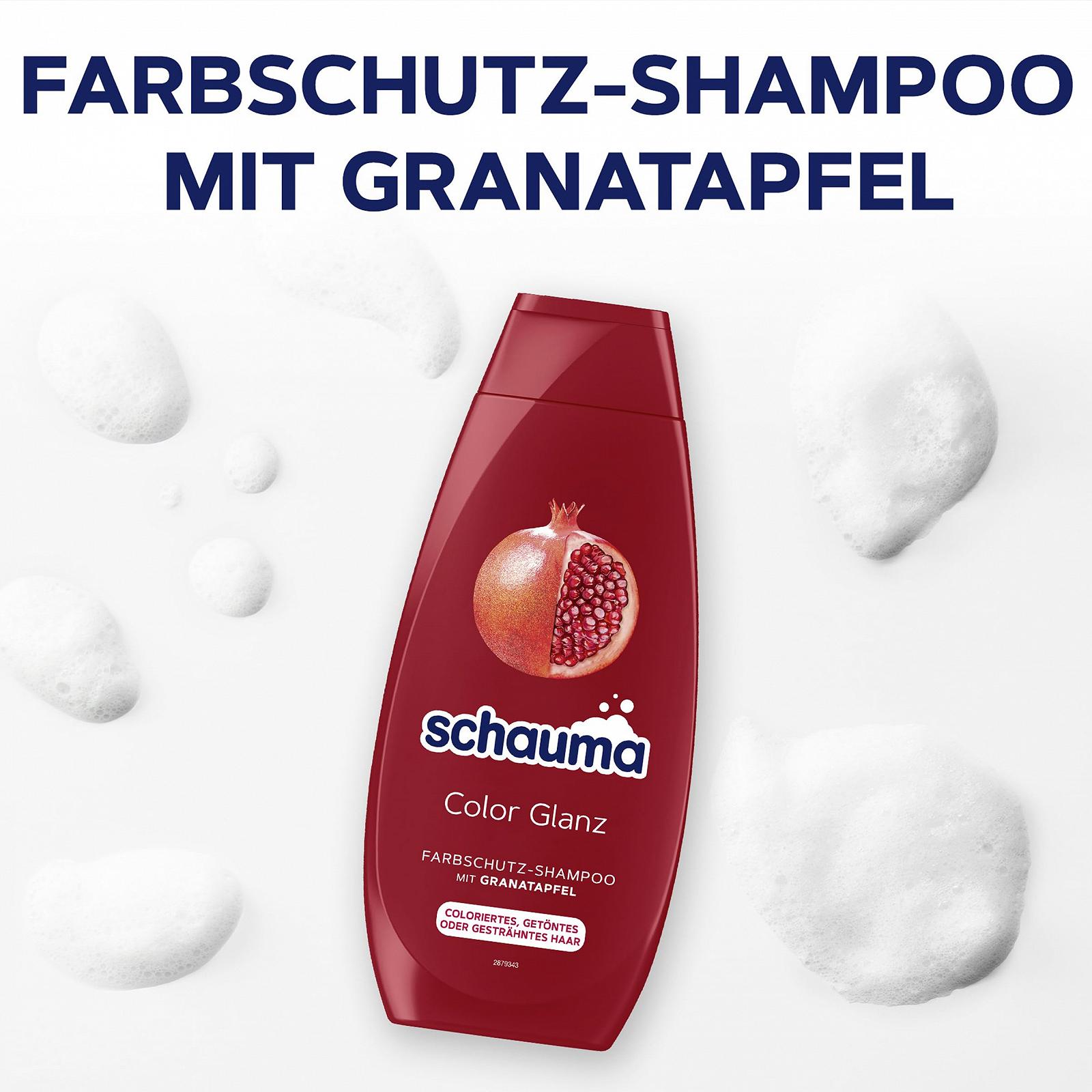 Шампунь Schwarzkopf Schauma Colour Protection Colour Shine (10 x 400 мл) с экстрактом граната, фото №6