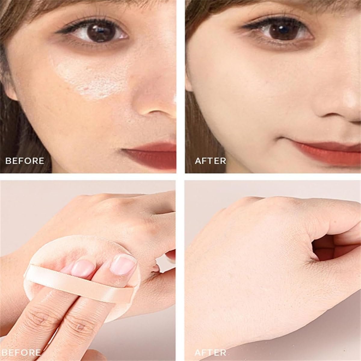 Пудра Allaura Beauty фіксуюча рожева, Allaura Beauty розмиваюча фіксуюча, Allaura Beauty змішуюча, Allaura Beauty фіксуюча, водостійка фіксуюча, рожева розмиваюча для всіх типів шкіри (02#), фото №6