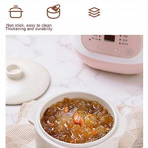Мультиварка lvifloae 1L Intelligent Electric Stew Anti Dry Burning Mini Long Stew Safe Ceramic Soup Pot Multifunctional synthetic.ua - Фото 1