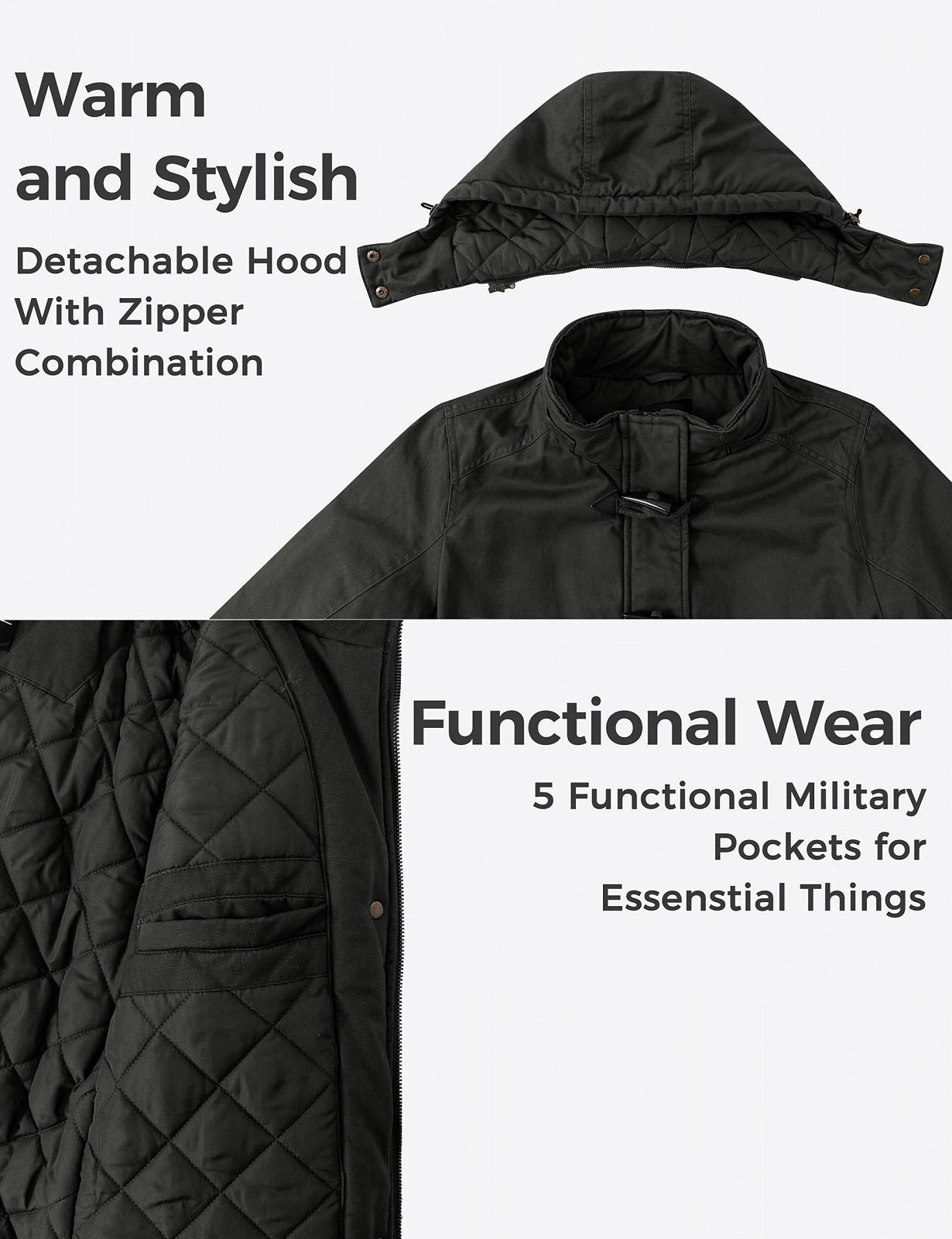 Женское Пальто Wantdo Ветрозащитное Теплое, фото №5