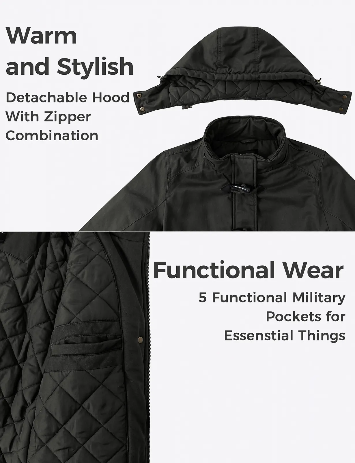 Женское Пальто Wantdo Ветрозащитное Теплое, фото №5 Женское Пальто Wantdo Ветрозащитное Теплое, фото №5