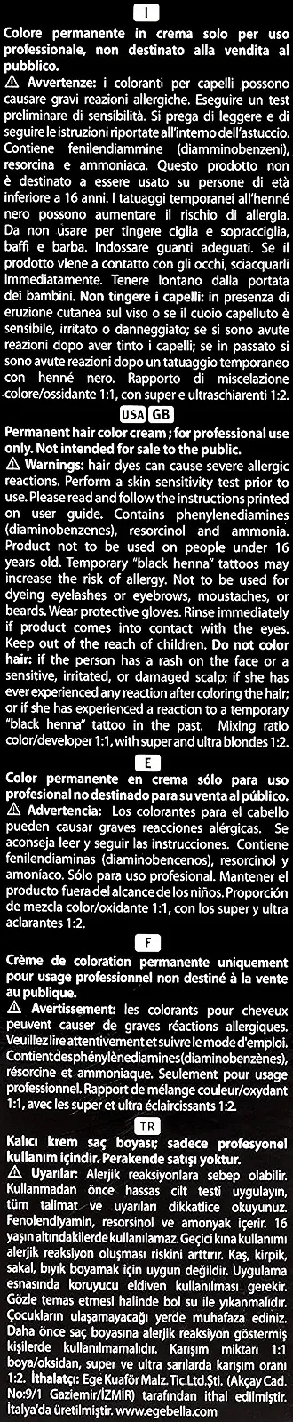 Фарба для волосся Artego It's Color Permanent 1.0 - Чорний - 150 мл, фото №4