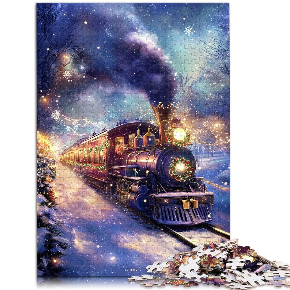 Пазл Christmas Train in Winter 1000 елементів 26 x 38 см, фото №2 Пазл Christmas Train in Winter 1000 елементів 26 x 38 см, фото №2