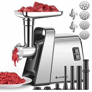 Электрическая мясорубка AAOBOSI 3000 Вт Max 3-в-1 Stainless Steel - Фото 1