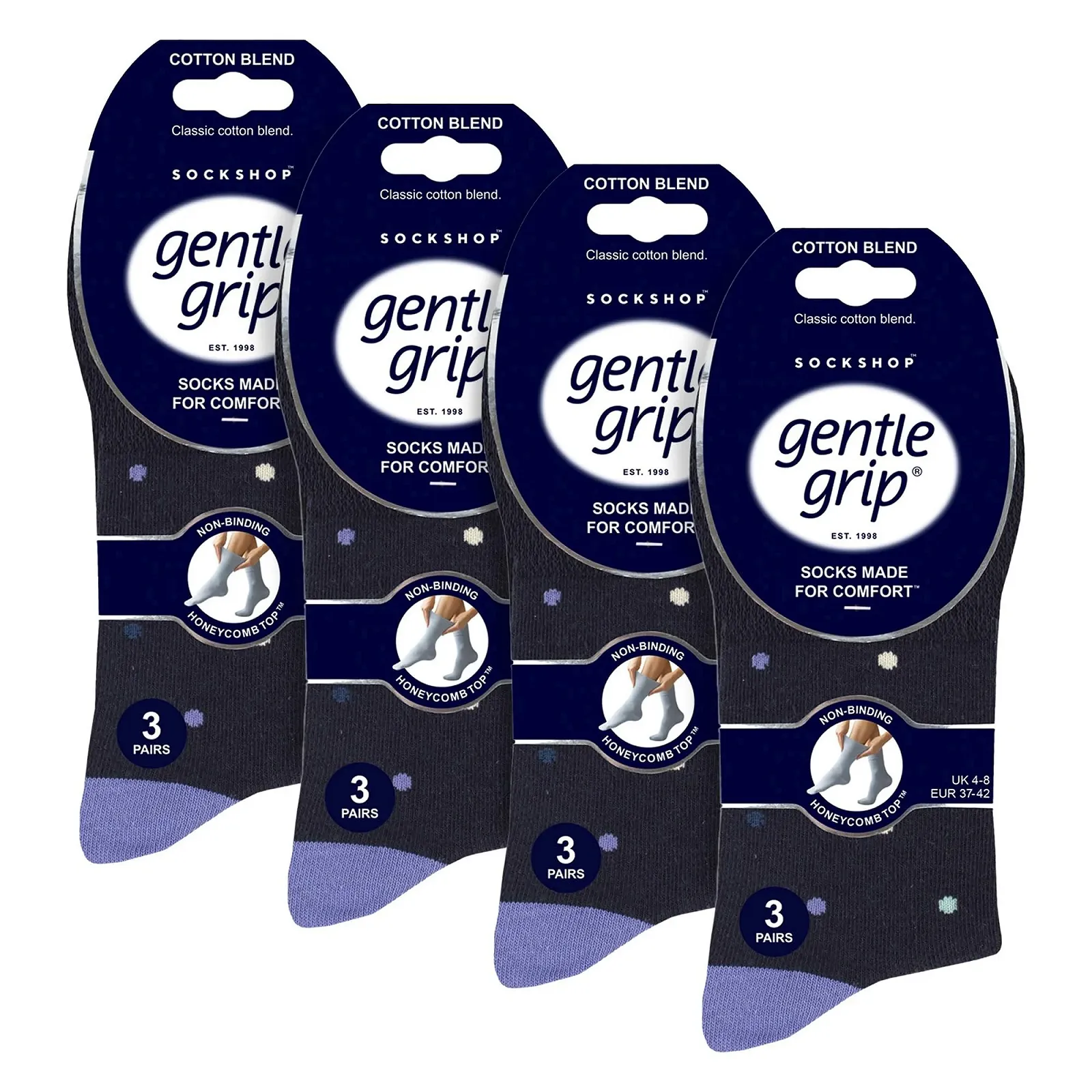 Женские носки SOCK SHOP GENTLE GRIP Хлопок, 12 пар, фото №2