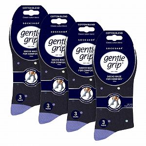 Жіночі шкарпетки SOCK SHOP GENTLE GRIP Бавовна, 12 пар synthetic.ua - Фото 1