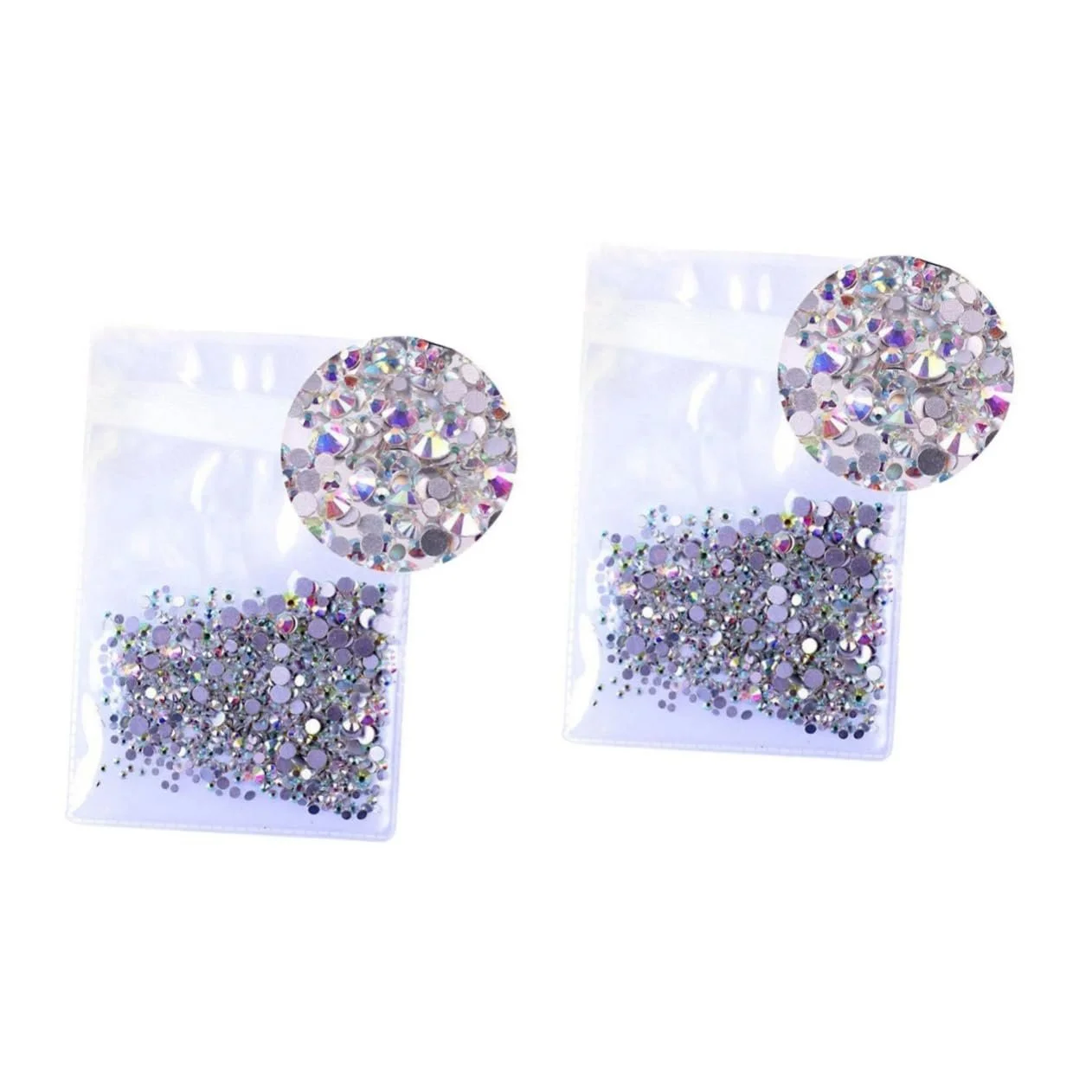Стразы Круглые COHEALI Crystal AB 2880 штук, фото №1 Стразы Круглые COHEALI Crystal AB 2880 штук, фото №1