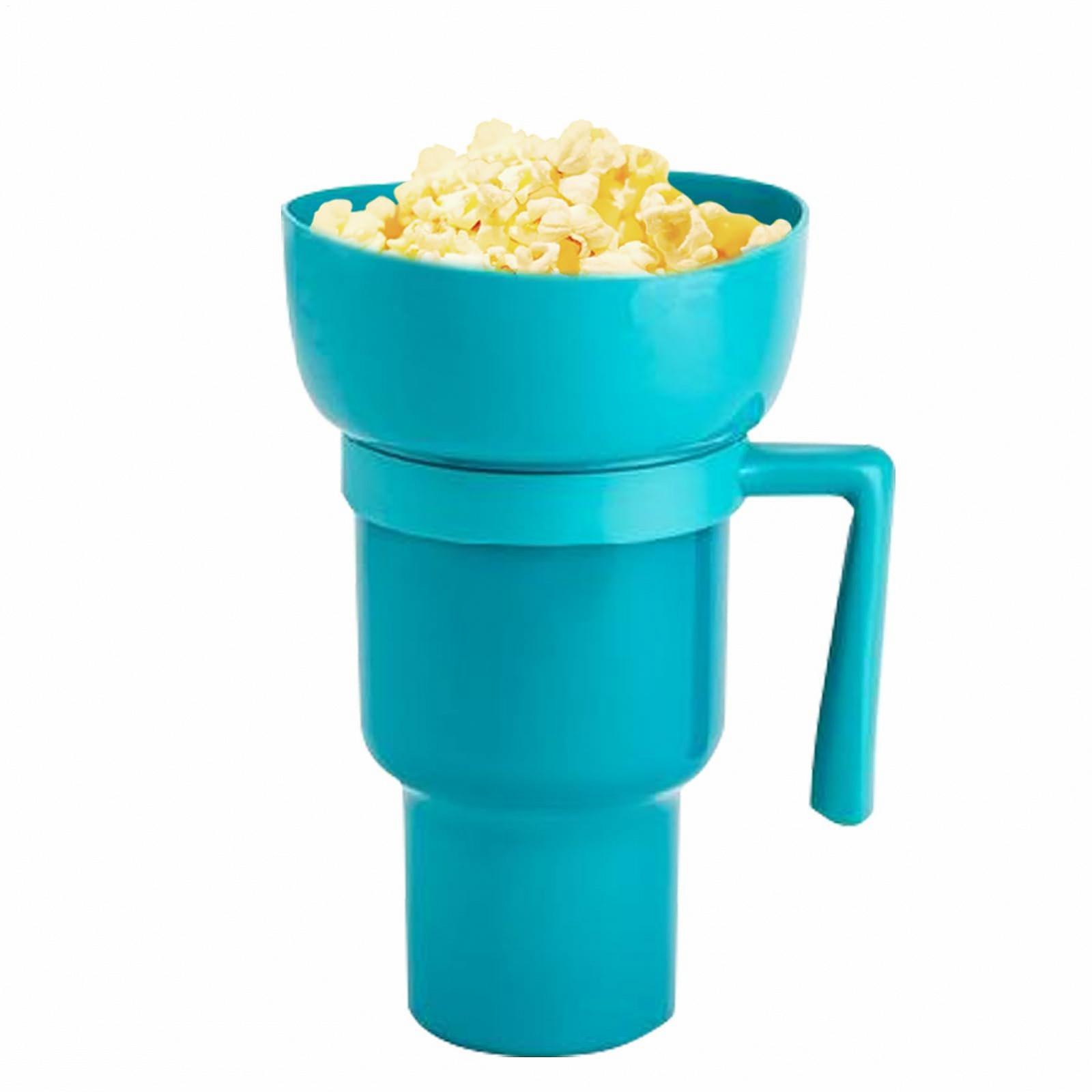 Стакан для снеків та миска комбіновані з соломинкою, фото №1