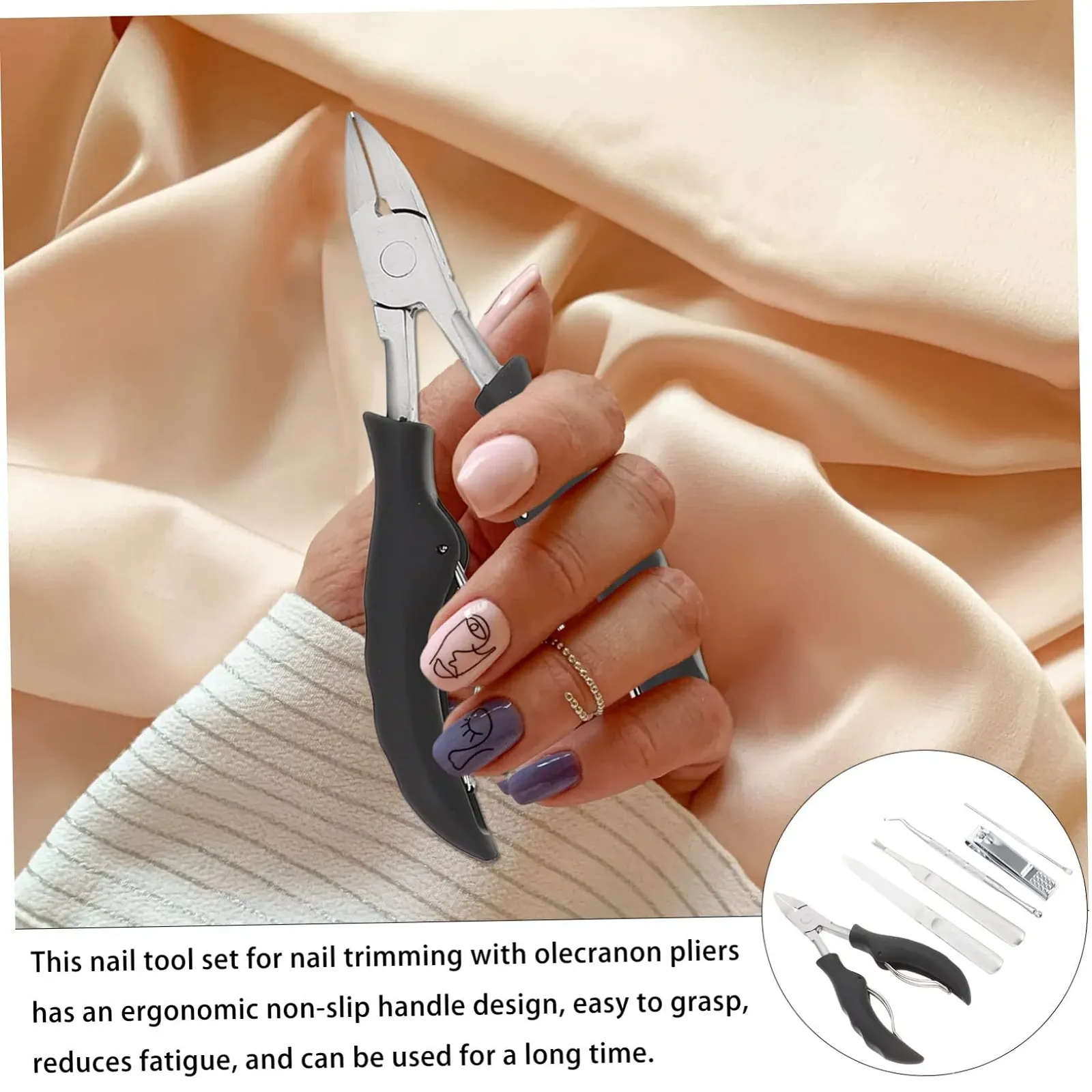 Набор для маникюра и педикюра OATIPHO 7 шт., фото №6 Набор для маникюра и педикюра OATIPHO 7 шт., фото №6