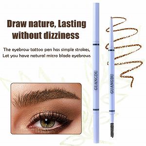 Олівець для брів Hair Roller Double-Headed Slim Pencil Waterproof Білий A synthetic.ua - Фото 1