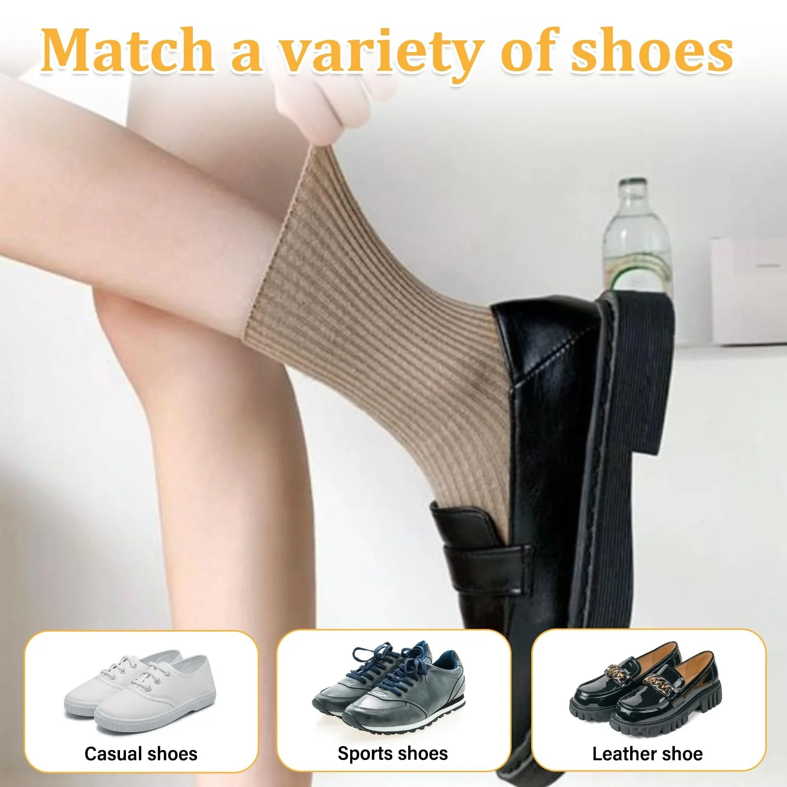 Женские носки Vin Beauty, 3 пары, разноцветные хлопковые, дышащие, влагоотводящие хлопковые носки, хлопковые носки для женщин, подходят для спорта, отдыха, фото №4