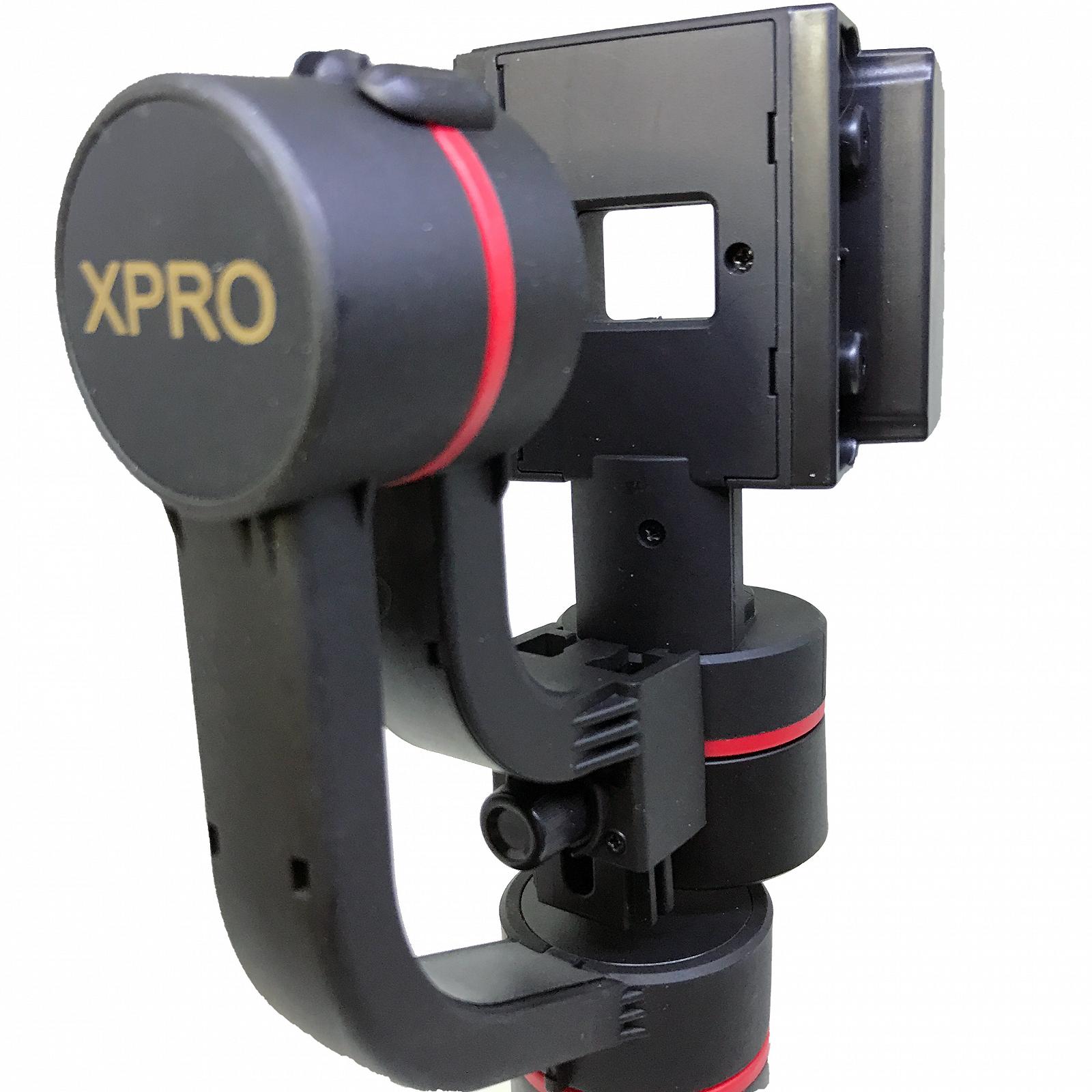 Электронный стедикам стабилизатор для камеры и для телефона трехосевой XPRO BALANCE BT с  Bluetooth (Gimbal Stabilizer) и Монопод-тринога, фото №2