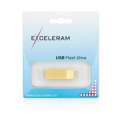 USB флеш-накопичувач Exceleram 64gb U2 Series Gold USB 2.0 EXP2U2U2G64, фото №6