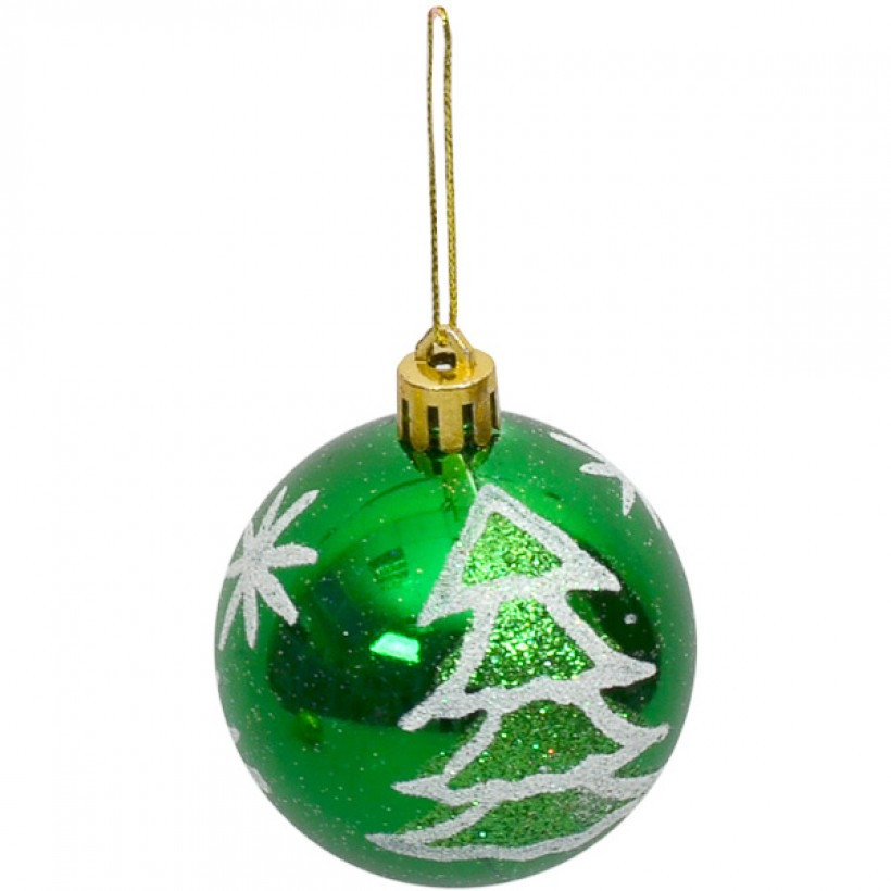 Набор игрушек елочных Шары 6 шт 17HX2104, фото №4