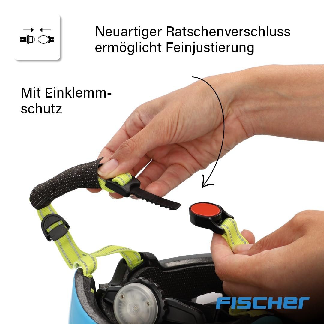 Шлем FISCHER BMX Детский Велосипедный С интегрированным LED задним фонарем, фото №7