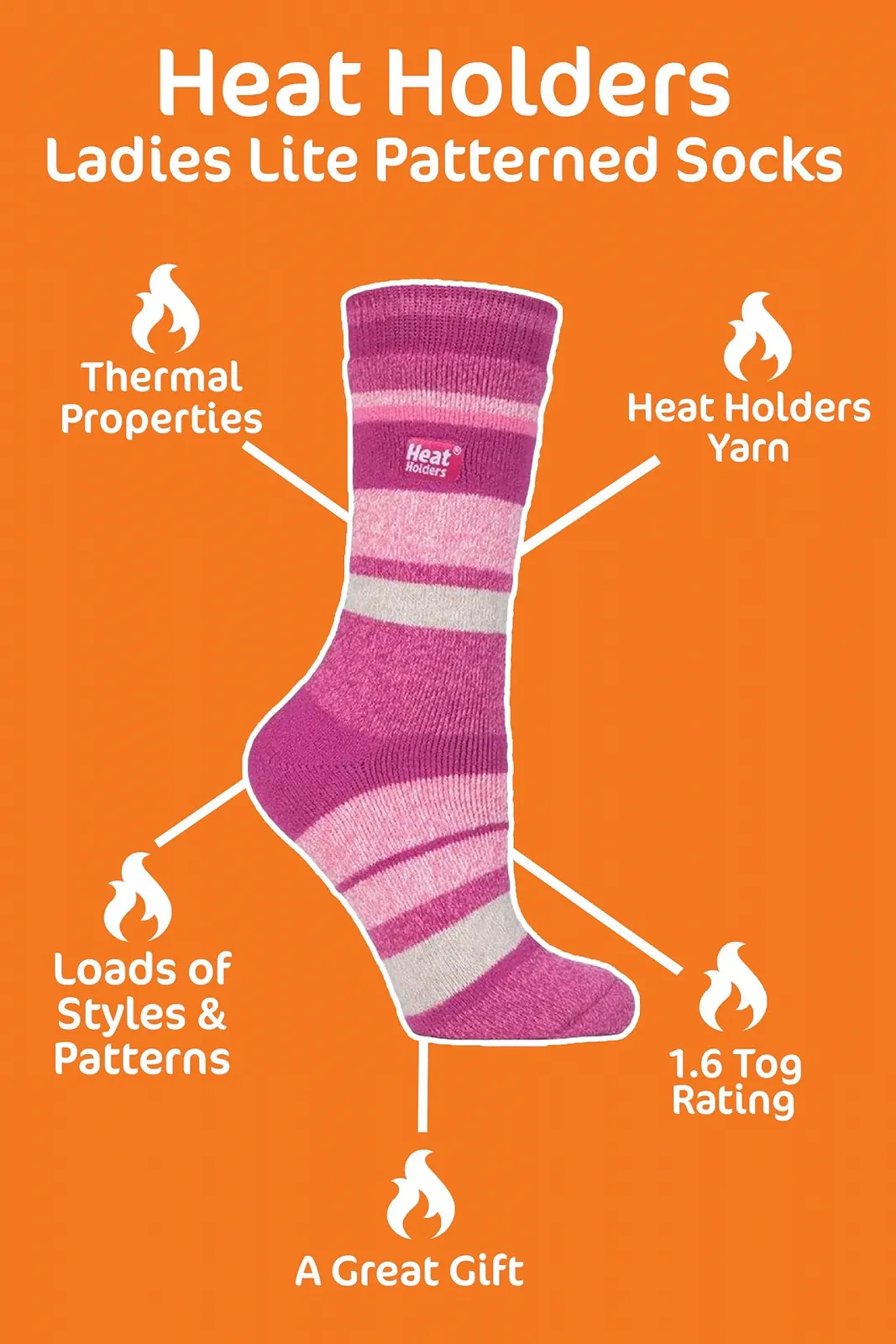 Носки HEAT HOLDERS Lite Женские Теплые Зимние Тонкие Термоноски 37-42 EU, 37-42 Цвет отсутствует, фото №4 Носки HEAT HOLDERS Lite Женские Теплые Зимние Тонкие Термоноски 37-42 EU, 37-42 Цвет отсутствует, фото №4