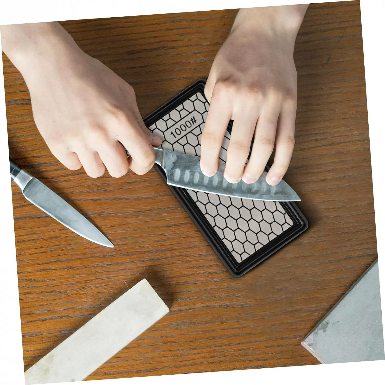 Ручне точило для ножів діамантове 400/1000 Grit нековзне, фото №3