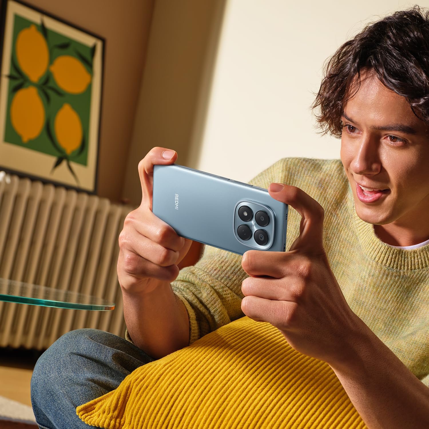 Смартфон XIAOMI Redmi Note 15 Pro 8/256 ГБ 6500 мАч 200 Мп IP65 6.77" FHD+ AMOLED Glacier Blue, фото №6