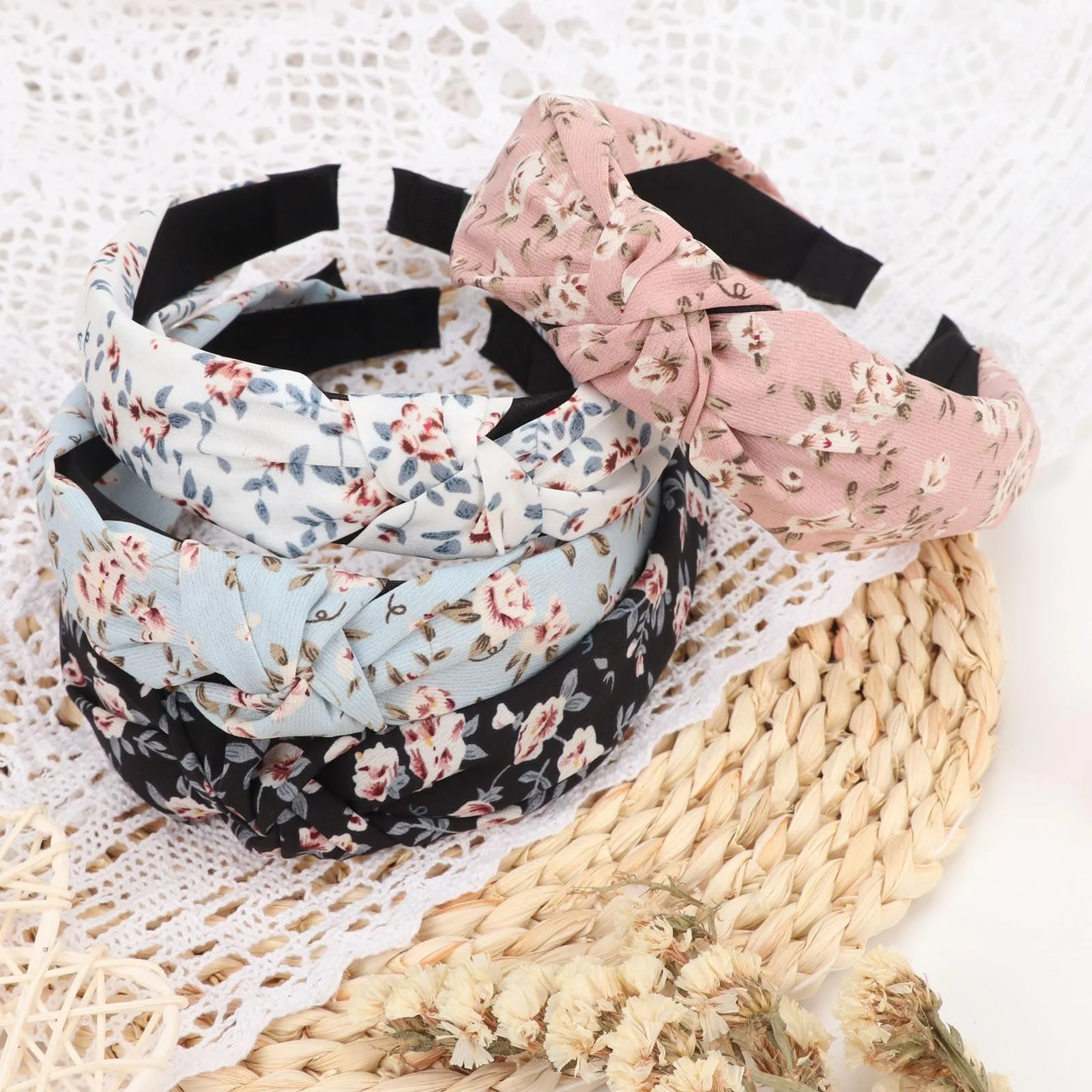 Обруч на голову DRESHOW Жіноча 4 шт Вузловата Бохо Широка Нековзна, фото №4 Обруч на голову DRESHOW Жіноча 4 шт Вузловата Бохо Широка Нековзна, фото №4