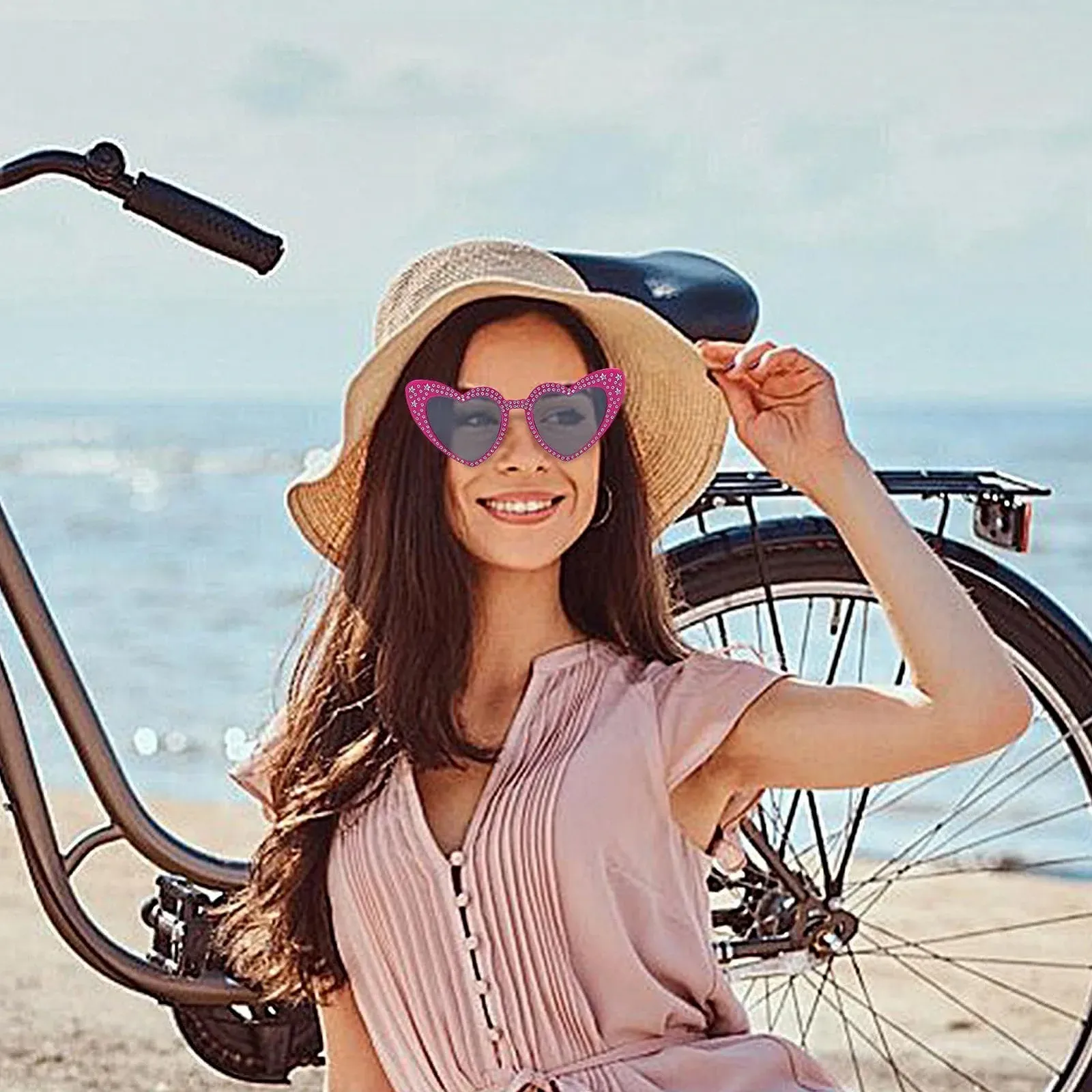 Солнцезащитные очки Сердце Eventerde для женщин, фото №2