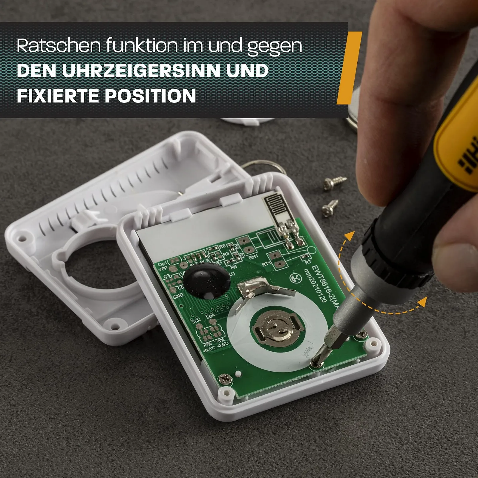 Набір прецизійних викруток Hinrichs з тріскачкою та подовжувачем 28 предметів CrV, фото №5