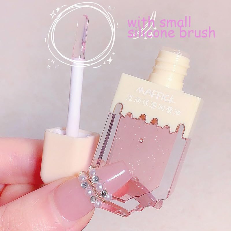 Набор Lip Gloss 3 штуки Прозрачный Увлажняющий Долговременный Объемный и Блестящий Для женщин, фото №3