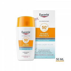 Сонцезахисний флюїд Eucerin Sun Hydro Protect Ultralight ультралегкий SPF 50+ synthetic.ua - Фото 1