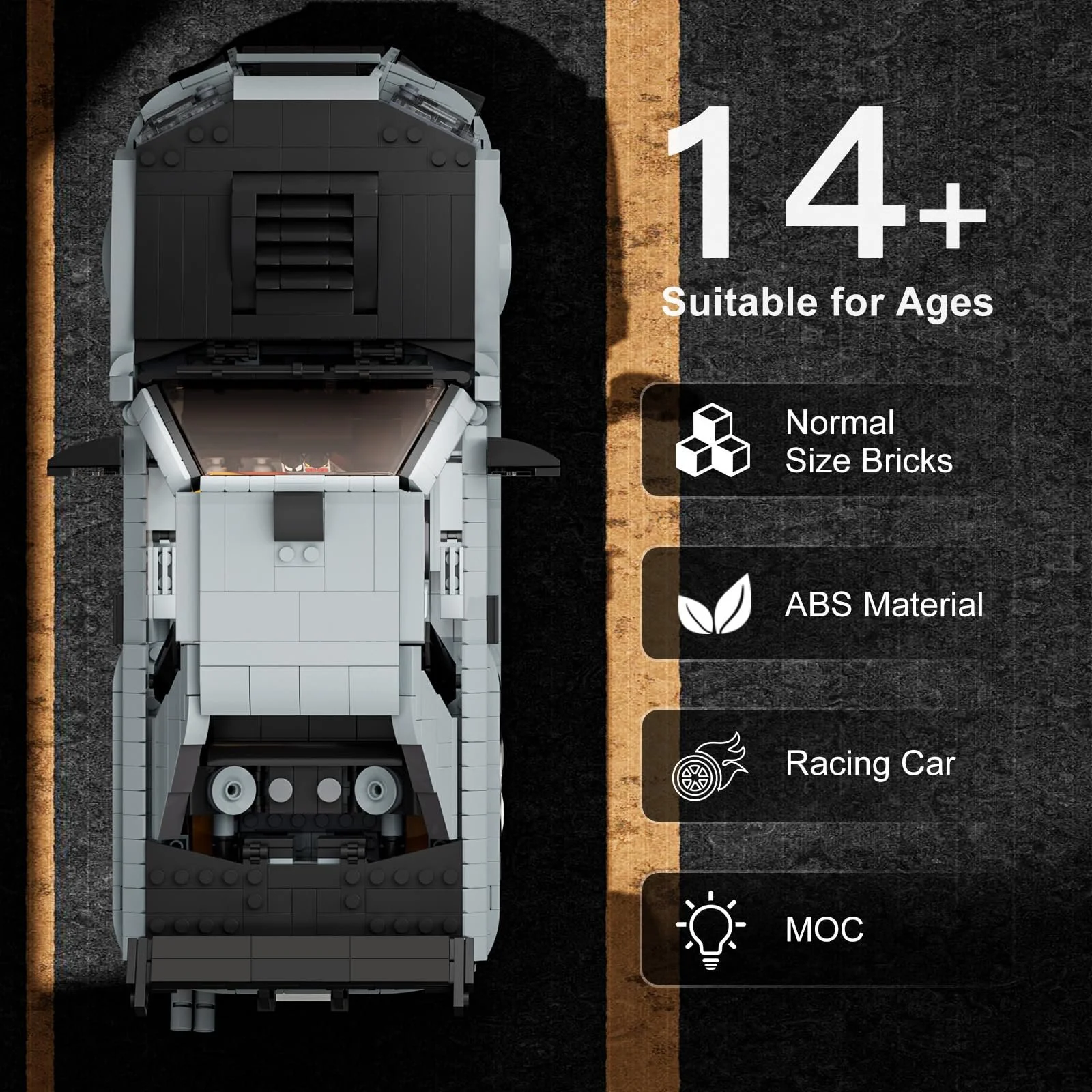 Конструктор Mould King Speed Champion GTR, 1513 деталей, фото №4 Конструктор Mould King Speed Champion GTR, 1513 деталей, фото №4