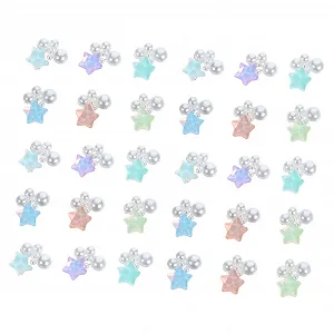 Підвіски для нігтів, намистини, прикраси, зірки, стрази для нігтів, підвіска для манікюру, дорогоцінні камені - Фото 1