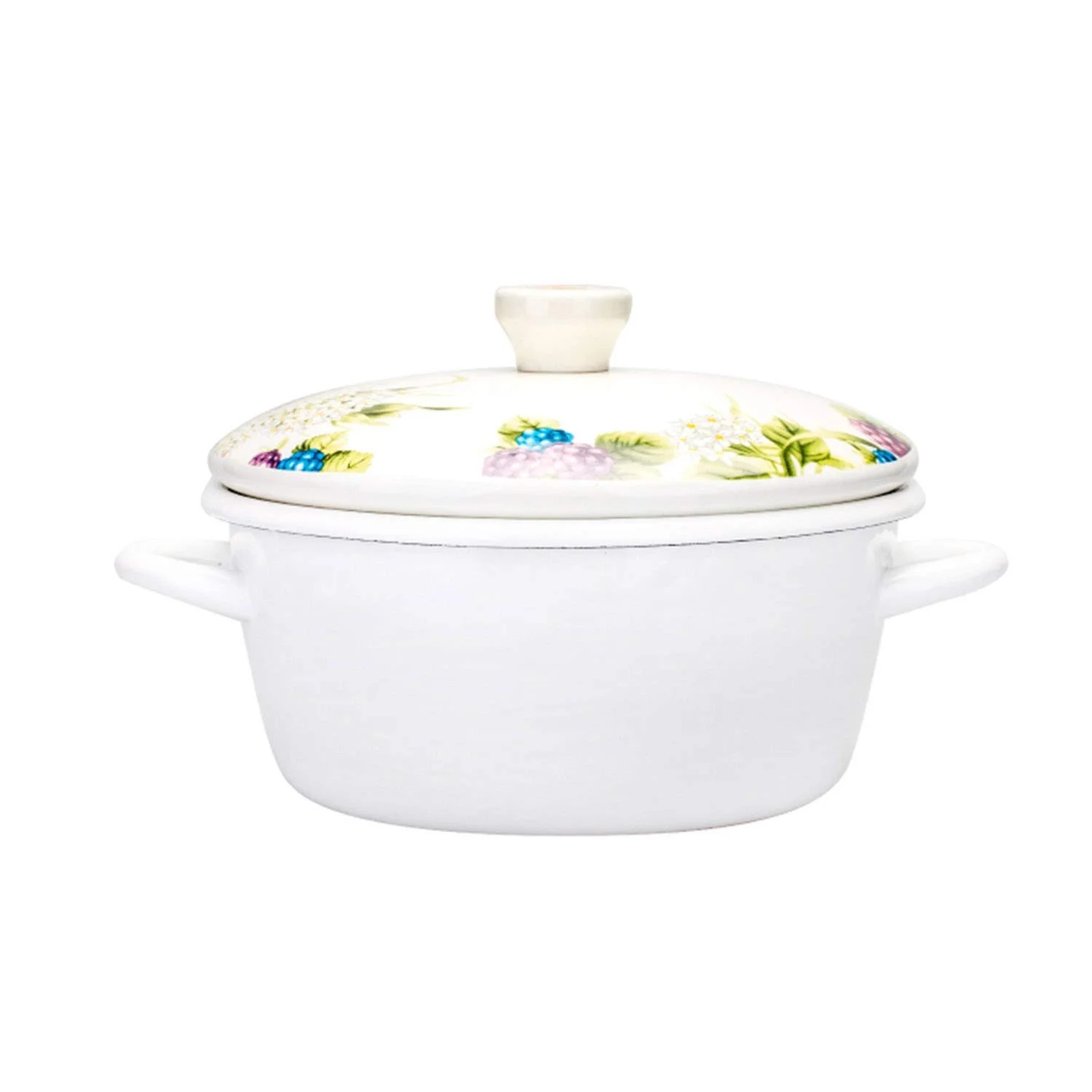 Каструля AIBAB емальована для тушкування, форма груші, з кришкою, потовщена, біла, 2.7 л, фото №1 Каструля AIBAB емальована для тушкування, форма груші, з кришкою, потовщена, біла, 2.7 л, фото №1