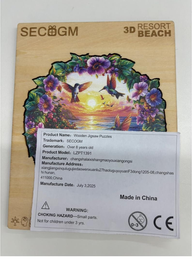 Дерев'яний пазл SECOGM 3D Resort Beach 100 деталей 21,5 x 21,5 см, фото №10 Дерев'яний пазл SECOGM 3D Resort Beach 100 деталей 21,5 x 21,5 см, фото №10