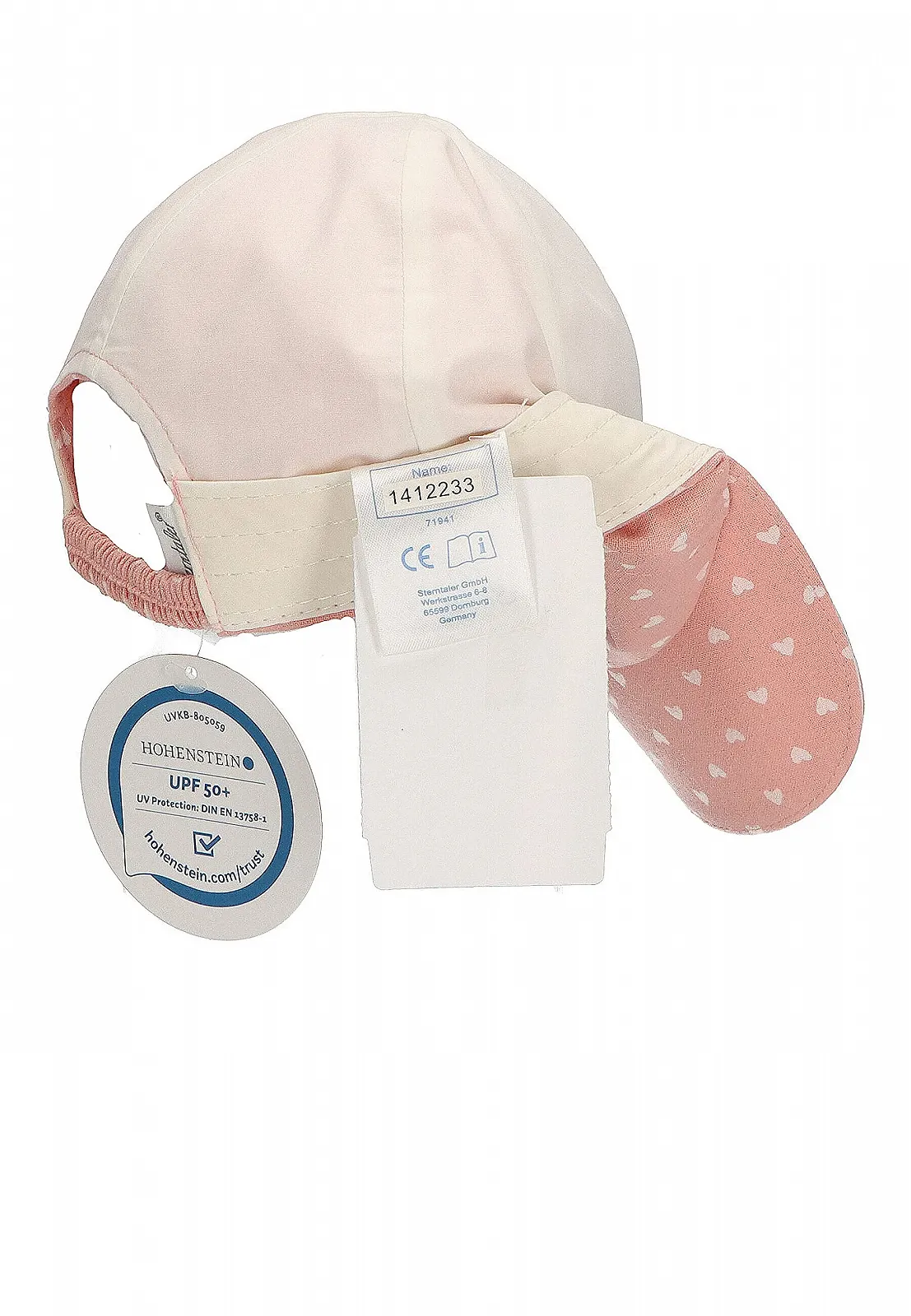 Бейсболка Sterntaler Heart для девочек, фото №6