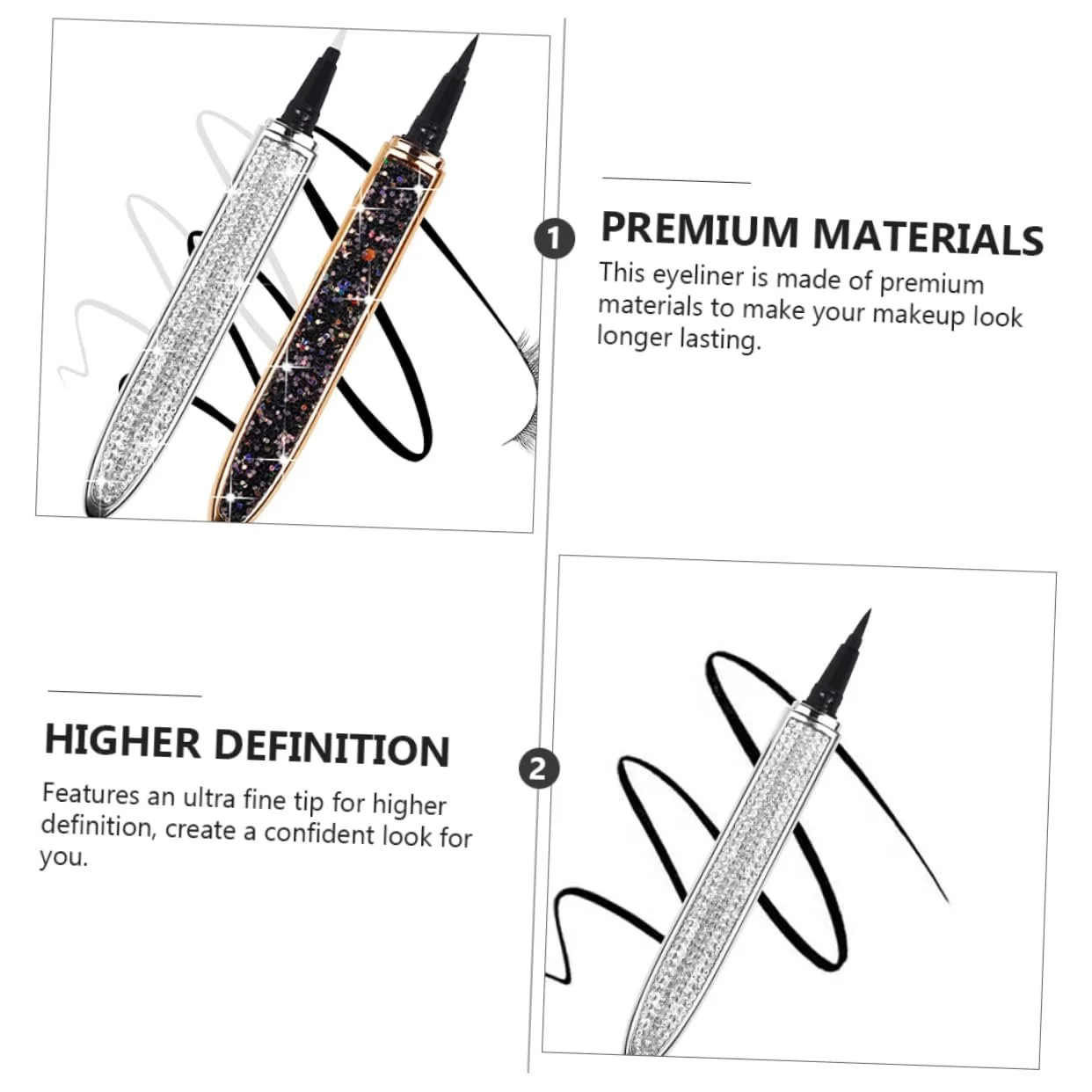Підводка MERRYHAPY Diamant Срібна, фото №2 Підводка MERRYHAPY Diamant Срібна, фото №2