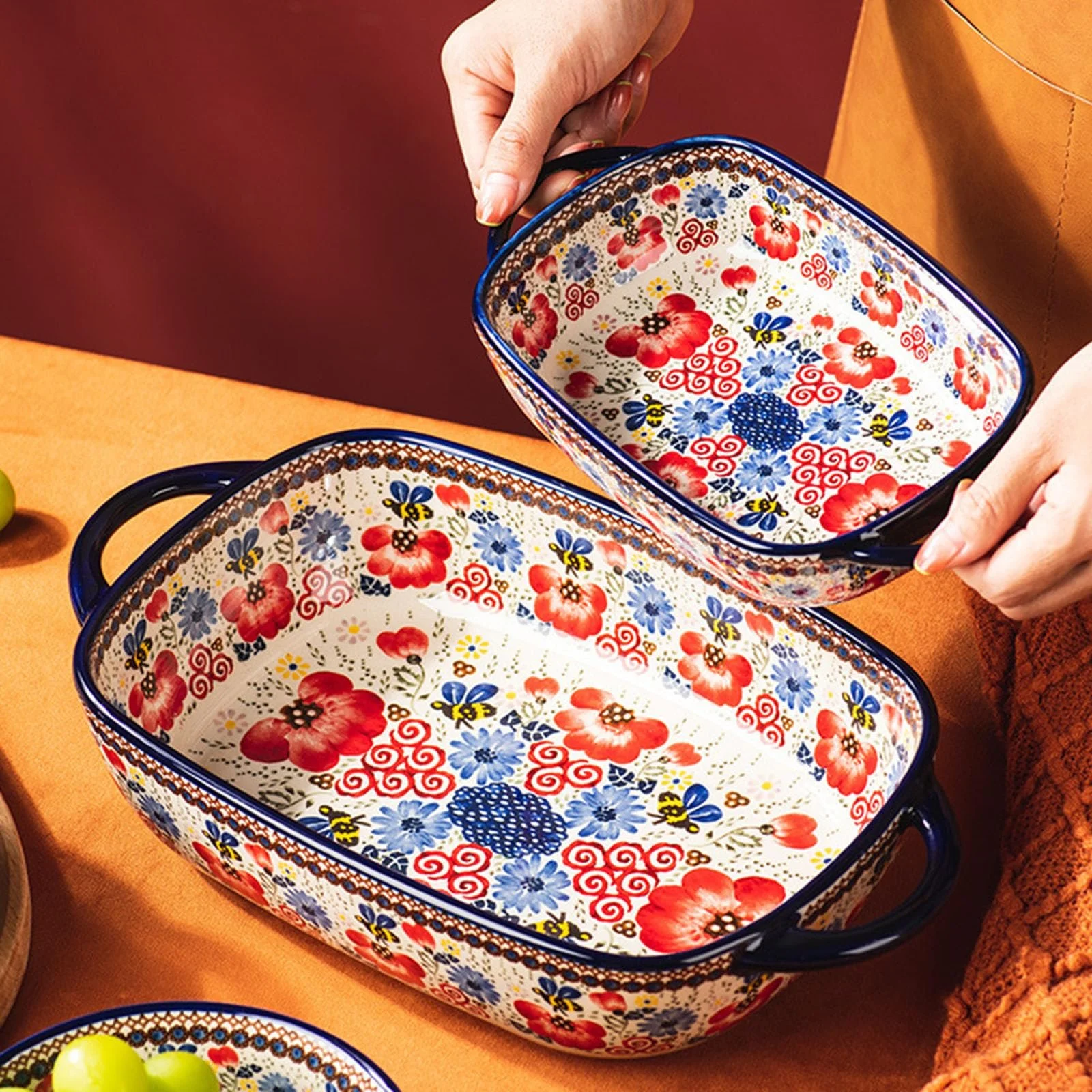 Форма для запекания лазаньи MoRfiL Керамическая прямоугольная 1900 мл, фото №2 Форма для запекания лазаньи MoRfiL Керамическая прямоугольная 1900 мл, фото №2