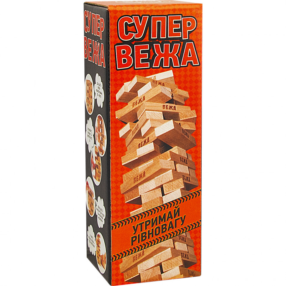 Настольная игра Arial Супер вежа 910114 дженга игра дженга настольная дженга детская, фото №1